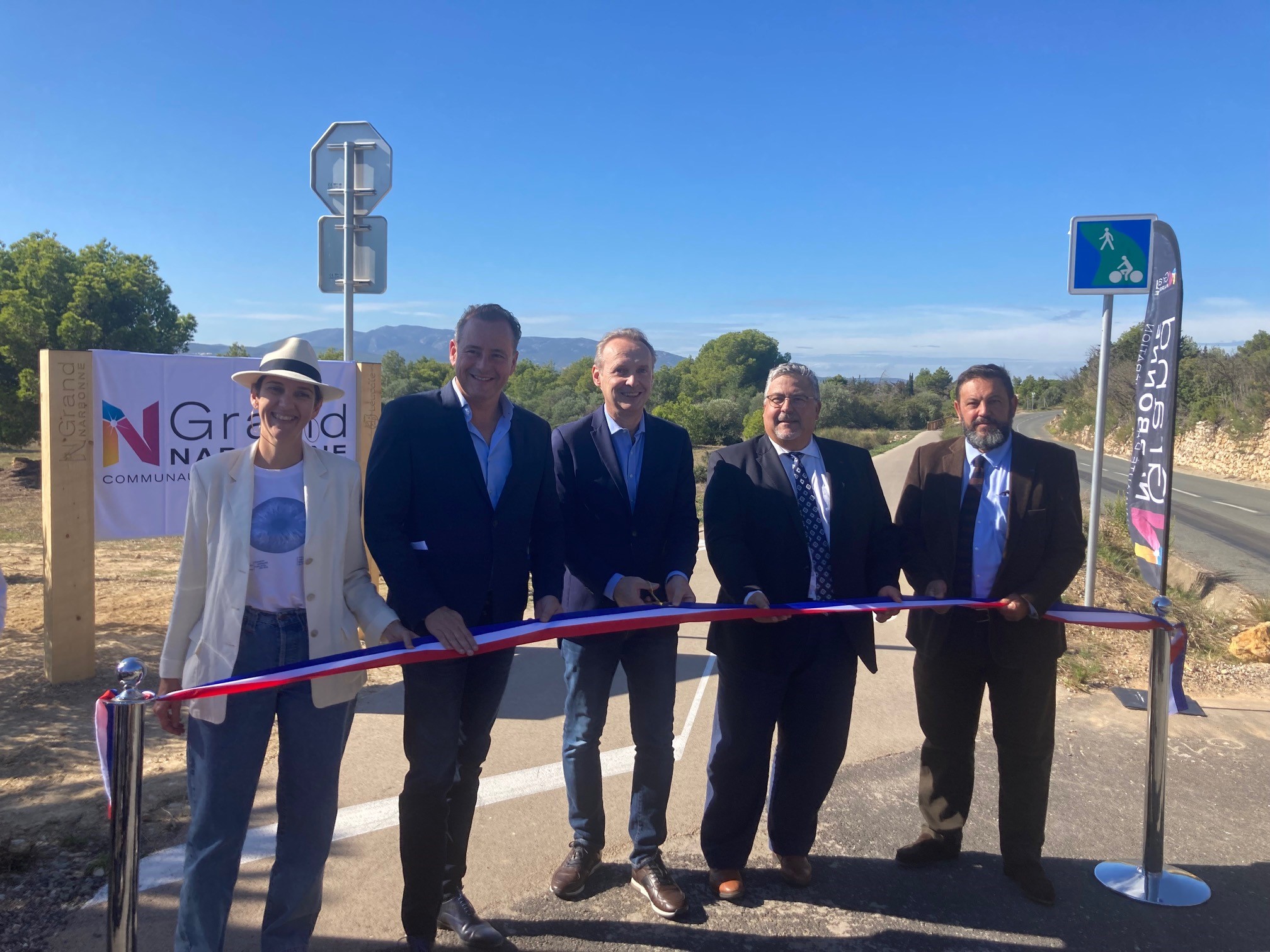 inauguration2024 voie douce la franqui1 - Mairie de Leucate