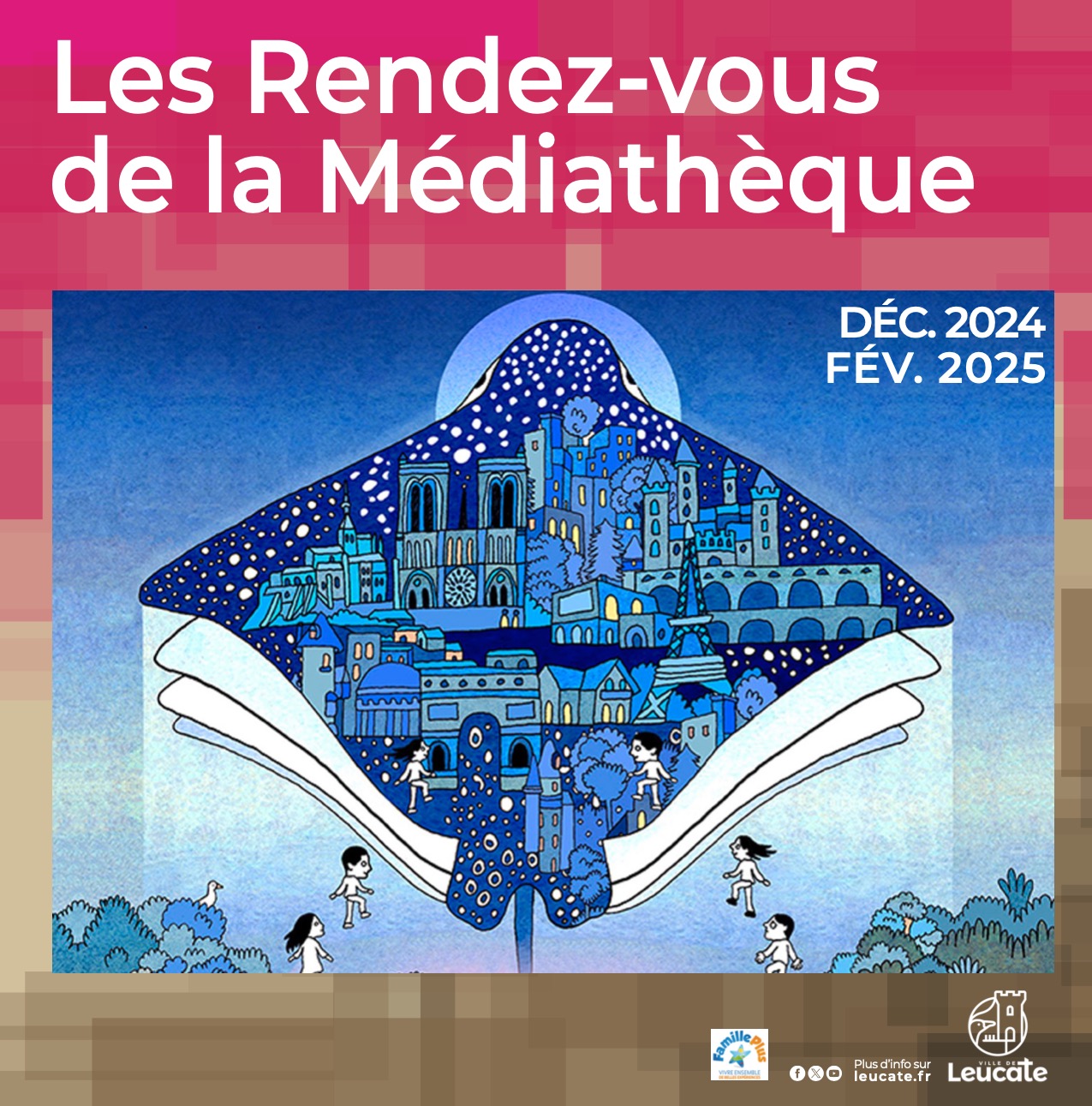 couv rdvs mediatheque leucate dec2024 fev2025 - Mairie de Leucate