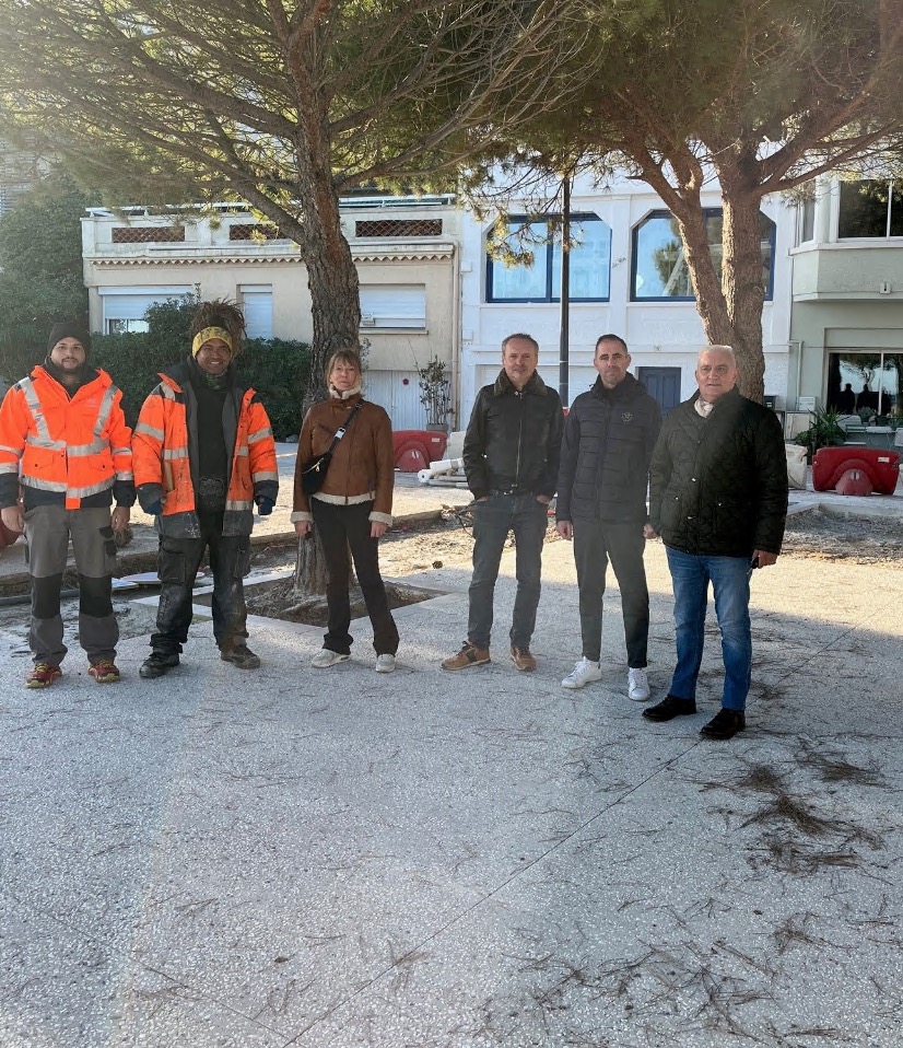 travaux place cap la franqui - Mairie de Leucate